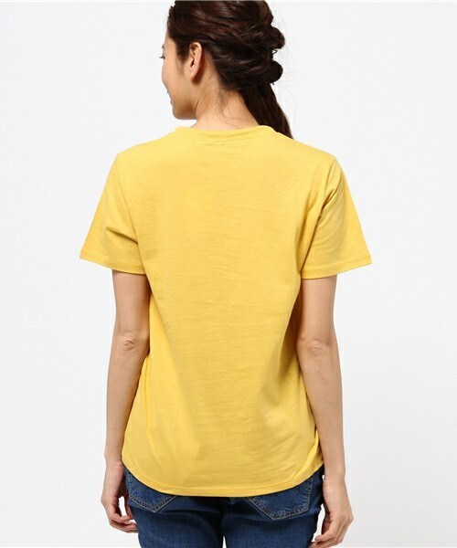 FRAPBOIS（フラボア）の「セタリアT（Tシャツ/カットソー・レディース・ホワイト/ブルー/イエロー・1/2）」の6枚目の写真