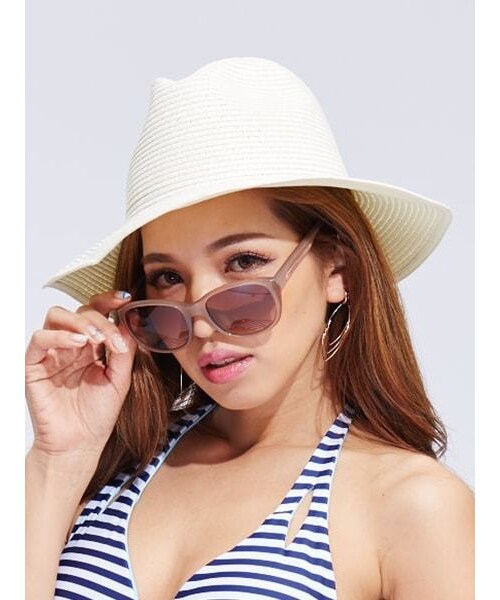 PEAK&PINE(ピークアンドパイン)の「【2016年新作】ペーパー中折ツバ広帽子(帽子・レディース・オフホワイト/キャメル/グレー・フリー)」の1枚目の写真