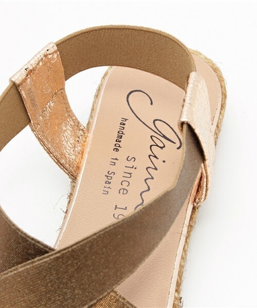 GAIMO（ガイモ）の「【GAIMO】メタリックエラスティックジュートサンダル (G62500)（サンダル・レディース・シルバー/ブロンズ・35/36/37/38/39）」の7枚目の写真