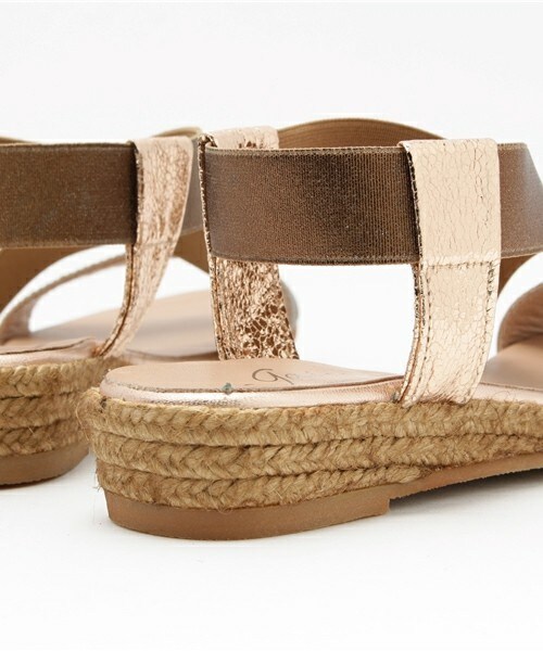 GAIMO（ガイモ）の「【GAIMO】メタリックエラスティックジュートサンダル (G62500)（サンダル・レディース・シルバー/ブロンズ・35/36/37/38/39）」の8枚目の写真