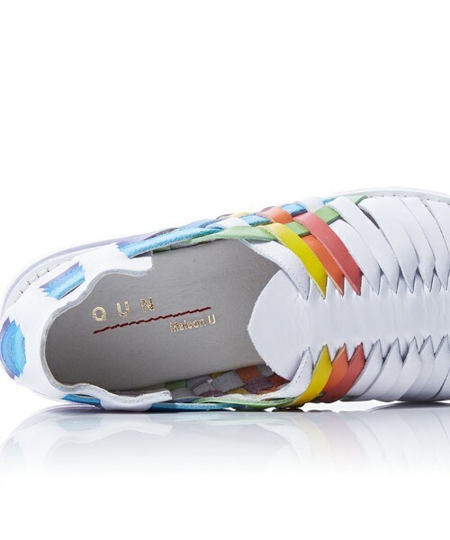 QUN TOKYO（キューユーエヌ トーキョー）の「QUN TOKYO メッシュフラットサンダル（サンダル・メンズ・ホワイト/ブラック/ゴールド・40/41/42/43）」の9枚目の写真