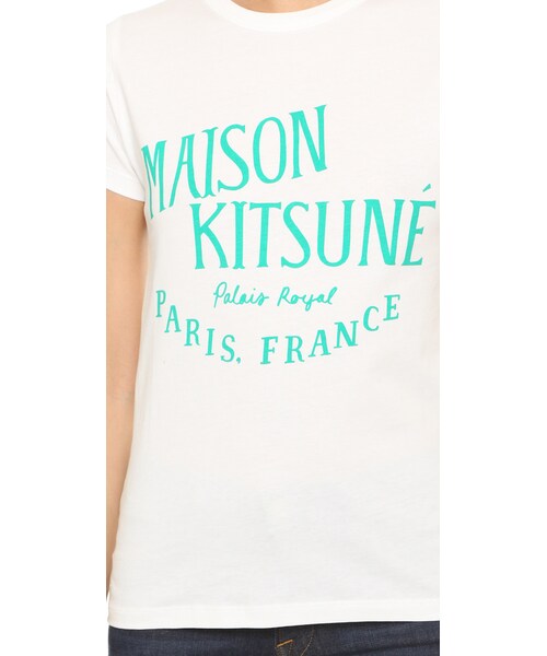 Maison Kitsune（メゾンキツネ）の「Maison Kitsune Palais Royal Tee（Tシャツ/カットソー・レディース・White・XS/S/M）」の4枚目の写真