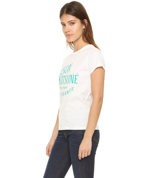 Maison Kitsune（メゾンキツネ）の「Maison Kitsune Palais Royal Tee（Tシャツ/カットソー・レディース・White・XS/S/M）」の5枚目の写真