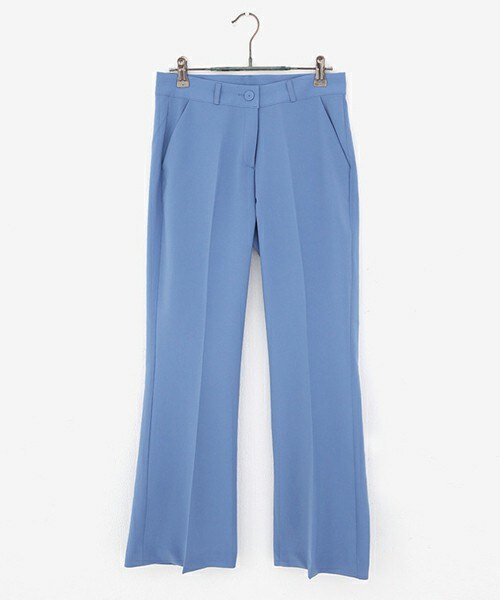 DHOLIC（ディーホリック）の「スリムブーツカットスラックスパンツ（スラックス・レディース・グリーン/ピンク/ディープスカイブルー/ブラック・S/M）」の3枚目の写真