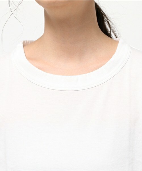 ORCIVAL(オーシバル)の「ORCIVAL Tシャツ(Tシャツ/カットソー・レディース・ホワイト/ブラック/杢グレー/ライトカーキ・38)」の8枚目の写真