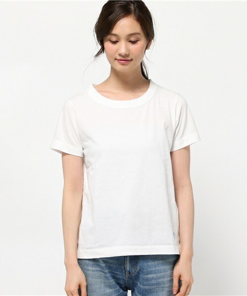 ORCIVAL(オーシバル)の「ORCIVAL Tシャツ(Tシャツ/カットソー・レディース・ホワイト/ブラック/杢グレー/ライトカーキ・38)」の5枚目の写真