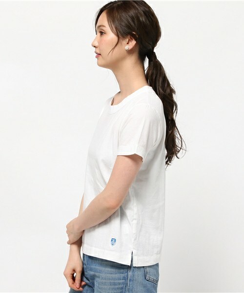 ORCIVAL(オーシバル)の「ORCIVAL Tシャツ(Tシャツ/カットソー・レディース・ホワイト/ブラック/杢グレー/ライトカーキ・38)」の6枚目の写真