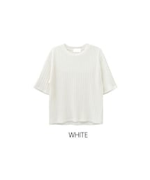 yellow | シンプルリブトップス(Tシャツ/カットソー)