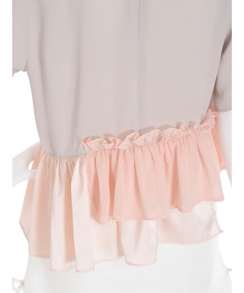 merry jenny（メリージェニー）の「いそざいキリカエシャツ（トップス・レディース・オフホワイト/ミントグリーン/ベージュ・F）」の13枚目の写真