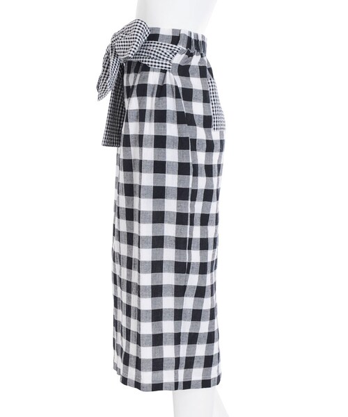 merry jenny（メリージェニー）の「ギンガムいっぱいスカート（スカート・レディース・ブラック/レッド/ネイビー・F）」の9枚目の写真