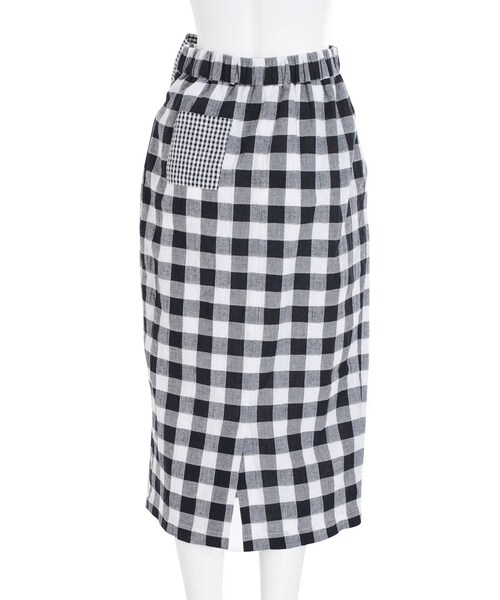 merry jenny（メリージェニー）の「ギンガムいっぱいスカート（スカート・レディース・ブラック/レッド/ネイビー・F）」の10枚目の写真