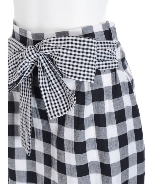 merry jenny（メリージェニー）の「ギンガムいっぱいスカート（スカート・レディース・ブラック/レッド/ネイビー・F）」の14枚目の写真
