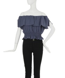 MURUA | 【FEMININE】フレアレイヤーオフショルトップス(トップス)