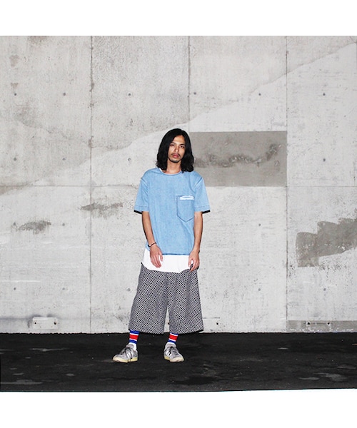 69(シックスティーナイン)の「Slit Pocket Tee(トップス・Light Indigo Blue・XS/S/M/L)」の9枚目の写真