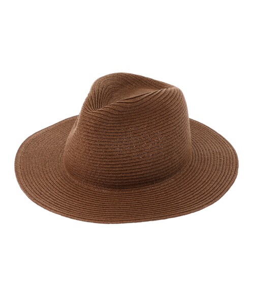 earth music&ecology（アースミュージックアンドエコロジー）の「【Special Price】ペーパーブレード広つばハット（帽子・オフホワイト/ベージュ/キャメル・F）」の4枚目の写真