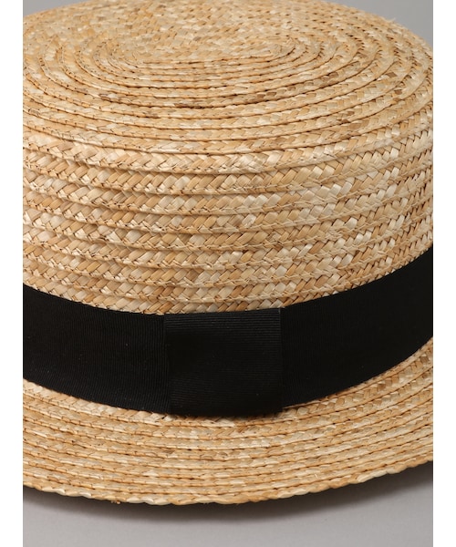 E hyphen world gallery（イーハイフンワールドギャラリー）の「・カンカン帽（帽子・ベージュ/ブラウン・F）」の7枚目の写真