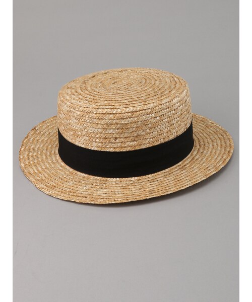 E hyphen world gallery（イーハイフンワールドギャラリー）の「・カンカン帽（帽子・ベージュ/ブラウン・F）」の4枚目の写真