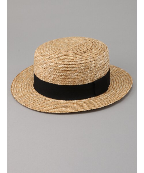 E hyphen world gallery（イーハイフンワールドギャラリー）の「・カンカン帽（帽子・ベージュ/ブラウン・F）」の3枚目の写真