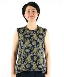 45R（フォーティファイブアール）の「インディゴギマニットプリント