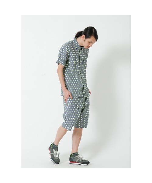 mercibeaucoup,（メルシーボークー）の「メルシーボークー、 / メンズ Ｂ：ポワポワ / ハーフパンツ（パンツ・メンズ・beige/blue/gray・03）」の11枚目の写真