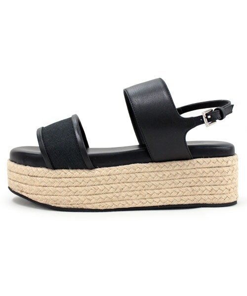 RNA-N（アールエヌエーエヌ）の「レザージュートサンダル（シューズ・レディース・ホワイト/ブラック/カーキ・S/M）」の4枚目の写真