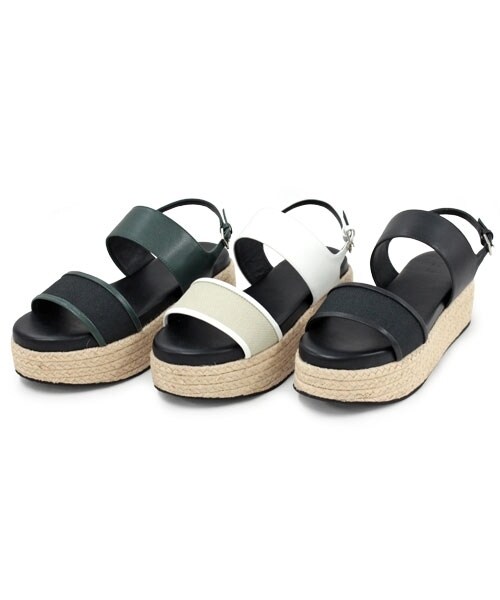 RNA-N（アールエヌエーエヌ）の「レザージュートサンダル（シューズ・レディース・ホワイト/ブラック/カーキ・S/M）」の11枚目の写真