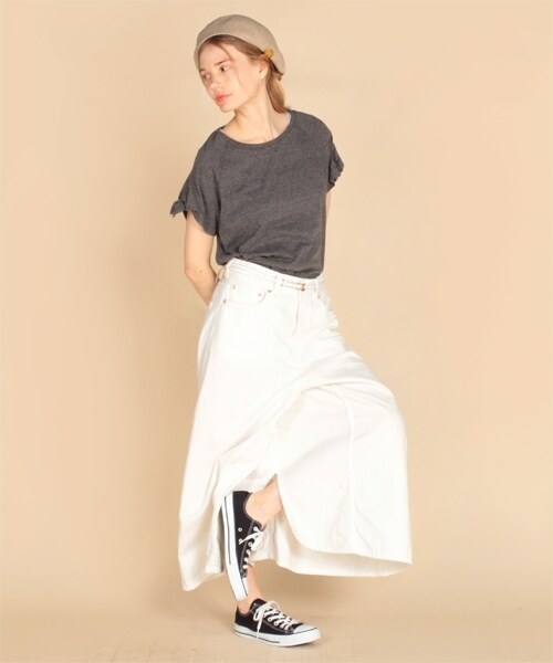 RNA-N（アールエヌエーエヌ）の「＜予約＞カラーベーシックスカパン（パンツ・レディース・ホワイト/ブラック・S/M）」の3枚目の写真