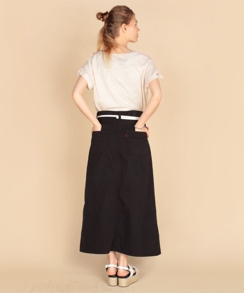 RNA-N（アールエヌエーエヌ）の「＜予約＞カラーベーシックスカパン（パンツ・レディース・ホワイト/ブラック・S/M）」の5枚目の写真