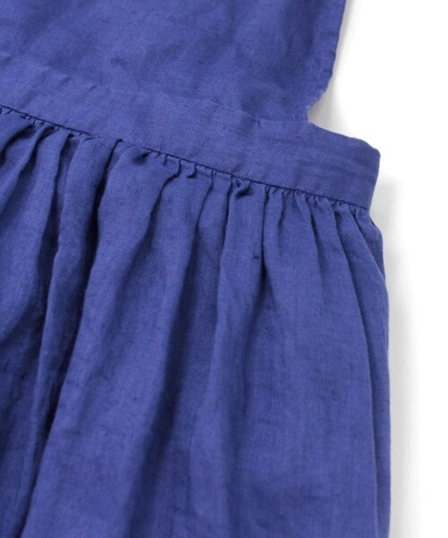 RNA-N（アールエヌエーエヌ）の「＜予約＞リネンサロペットスカート（ワンピース/ドレス・レディース・ブラック/ベージュ/ブルー・M）」の7枚目の写真