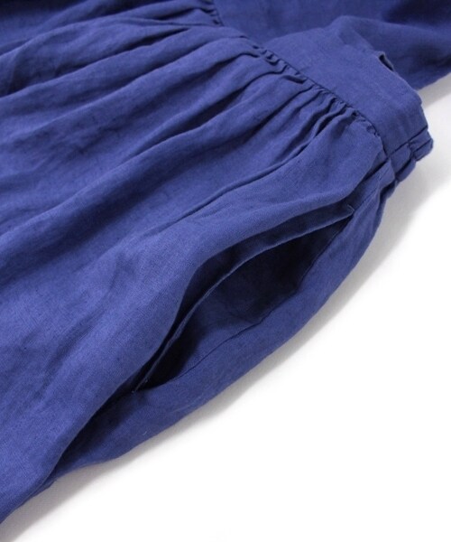 RNA-N（アールエヌエーエヌ）の「＜予約＞リネンサロペットスカート（ワンピース/ドレス・レディース・ブラック/ベージュ/ブルー・M）」の11枚目の写真