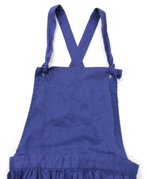 RNA-N（アールエヌエーエヌ）の「＜予約＞リネンサロペットスカート（ワンピース/ドレス・レディース・ブラック/ベージュ/ブルー・M）」の6枚目の写真