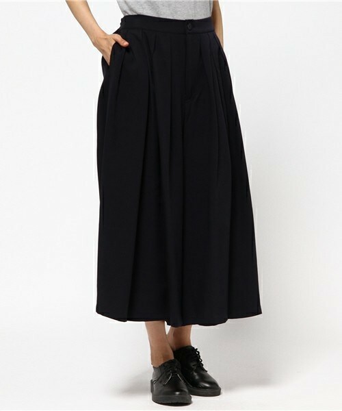 gomme（ゴム）の「ワイドタックＰＴ（その他パンツ・レディース・ブラック/チャコールグレー/ネイビー・MEDIUM）」の3枚目の写真