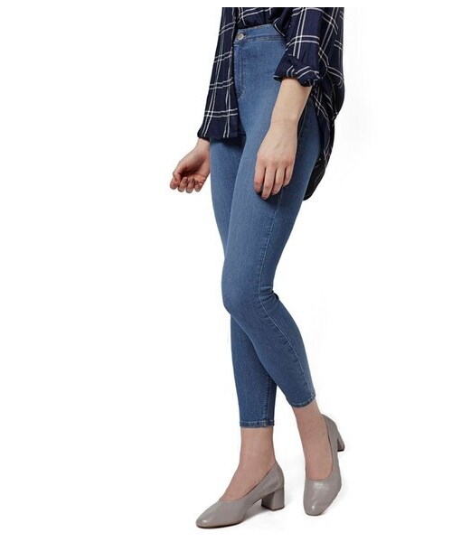 TOPSHOP(トップショップ)の「Topshop Moto 'Joni' High Rise Crop Skinny Jeans (Petite)(デニムパンツ・レディース・Blue・Regular 24 x 28/Regular 25 x 28/Regular 26 x 28)」の1枚目の写真