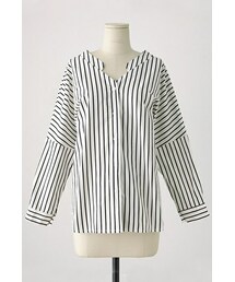 imvely | ●数量限定●ストライプスキッパーブラウス(シャツ/ブラウス)