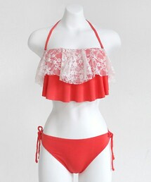 DHOLIC | レースラッフルポイントビキニ(水着)