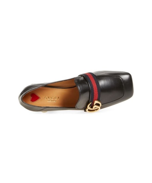 GUCCI（グッチ）の「Gucci 'Peyton' Square Toe Loafer（パンプス・レディース・Black・Regular 6.5US / 36.5EU/Regular 6US / 36EU/Regular 7.5US / 37.5EU/Regular 7US / 37EU/Regular 8.5US / 38.5EU/Regular 8US / 38EU/Regular 9US / 39EU）」の4枚目の写真