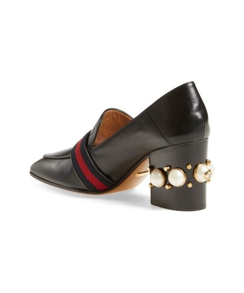 GUCCI（グッチ）の「Gucci 'Peyton' Square Toe Loafer（パンプス・レディース・Black・Regular 6.5US / 36.5EU/Regular 6US / 36EU/Regular 7.5US / 37.5EU/Regular 7US / 37EU/Regular 8.5US / 38.5EU/Regular 8US / 38EU/Regular 9US / 39EU）」の2枚目の写真