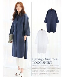 KORMARCH | シルエットロングワンピースシャツ(ワンピース)