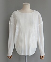 DHOLIC | ボートネックプリーツブラウス(シャツ/ブラウス)