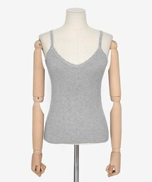 DHOLIC | スカラップリブニットキャミソール(キャミソール)