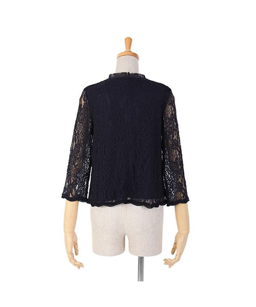 an another angelus（アンアナザーアンジェラス）の「スタンドカラー総レースプルオーバーブラウス/an another angelus limited（シャツ/ブラウス・レディース・その他）」の4枚目の写真