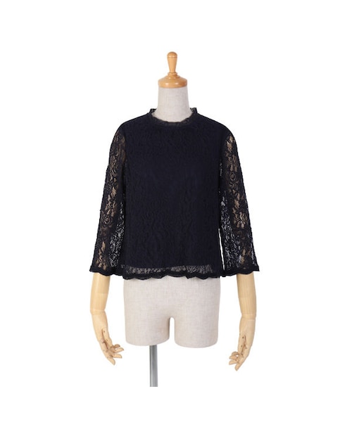 an another angelus（アンアナザーアンジェラス）の「スタンドカラー総レースプルオーバーブラウス/an another angelus limited（シャツ/ブラウス・レディース・その他）」の2枚目の写真