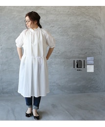 I am I  | I am I  J-CAMICIE ギャザーワンピース(ワンピース)