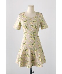 imvely | 裾フレアフラワーワンピース(ワンピース)