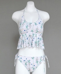 DHOLIC | フリルヘムフローラルブラトップビキニ(水着)