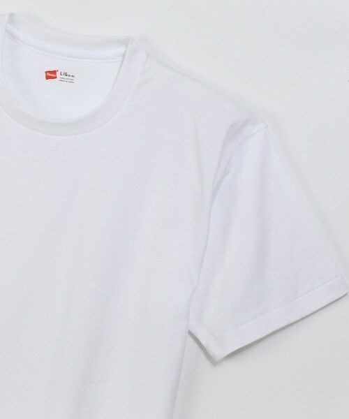HANES（ヘインズ）の「メンズ ヘインズ 3枚1組 ゴールドパック クルーネック 無地T Hanes GOLD PACK 3P CREW NECK TEE HM2155G（Tシャツ/カットソー・メンズ・ホワイト・MEDIUM/LARGE/X-LARGE）」の4枚目の写真