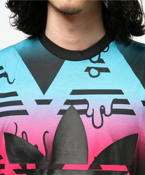 adidas .NIKE.acicsサッカーシャツ 青白 ストライプ.18枚 Adidas Jersey Stripe Tee – DTLR