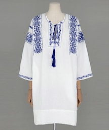 DHOLIC | エスニック刺繍ディテールミニワンピース(ワンピース)