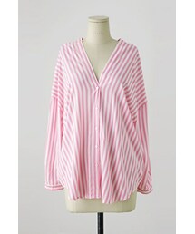 imvely | 前あきストライプブラウス(シャツ/ブラウス)