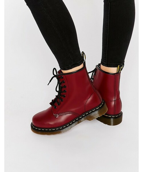 dr martens smooth cherry red